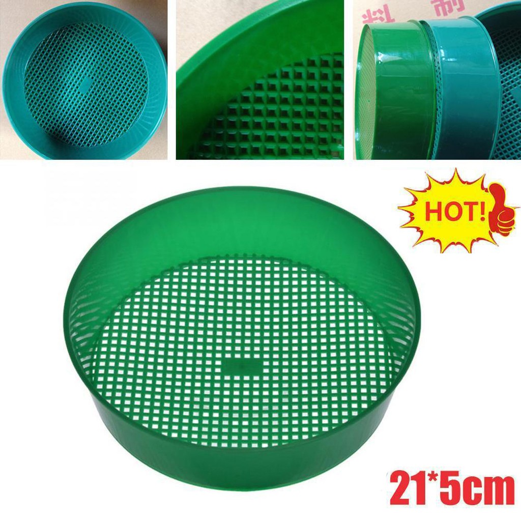 Gardening Tools And Equipment - สวนพลาสติกตะแกรงบ้านสวนเครื่องมือตาข่ายดินตะแกรงการทําเหมืองแร่ทราย Sifter Potting Sieve สําหรับพืชดินหิน Sifting