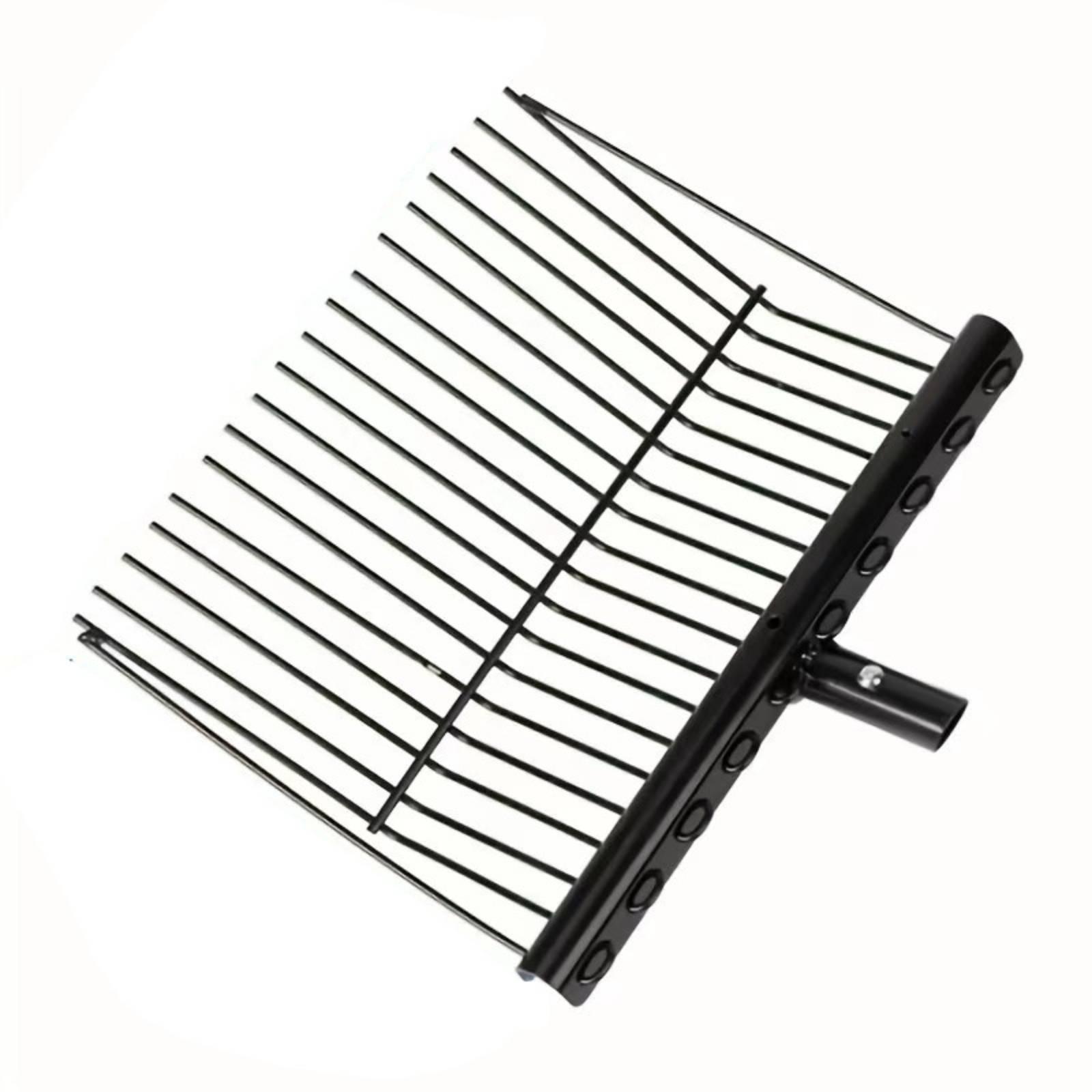 Gardening Tools And Equipment - ส้อมทำสวนหลายซี่ ทำจากโลหะ อุปกรณ์มืออาชีพสำหรับการจัดการปุ๋ยและยกหญ้าในฟาร์ม