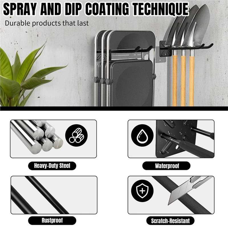 Gardening Tools Deals - 【FLASH DEAL】ตะขอแขวนติดผนังสำหรับงานหนัก-เหมาะสำหรับแขวนบันได เครื่องมือทำสวน และอื่นๆ อีกมากมาย
