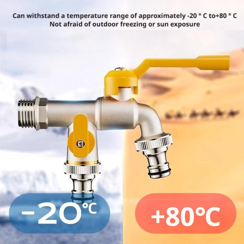 ก๊อกน้ำกลางแจ้งแบบคู่ พร้อมอะแ - Gardening Tools And Equipment บทวิจารณ์และราคา