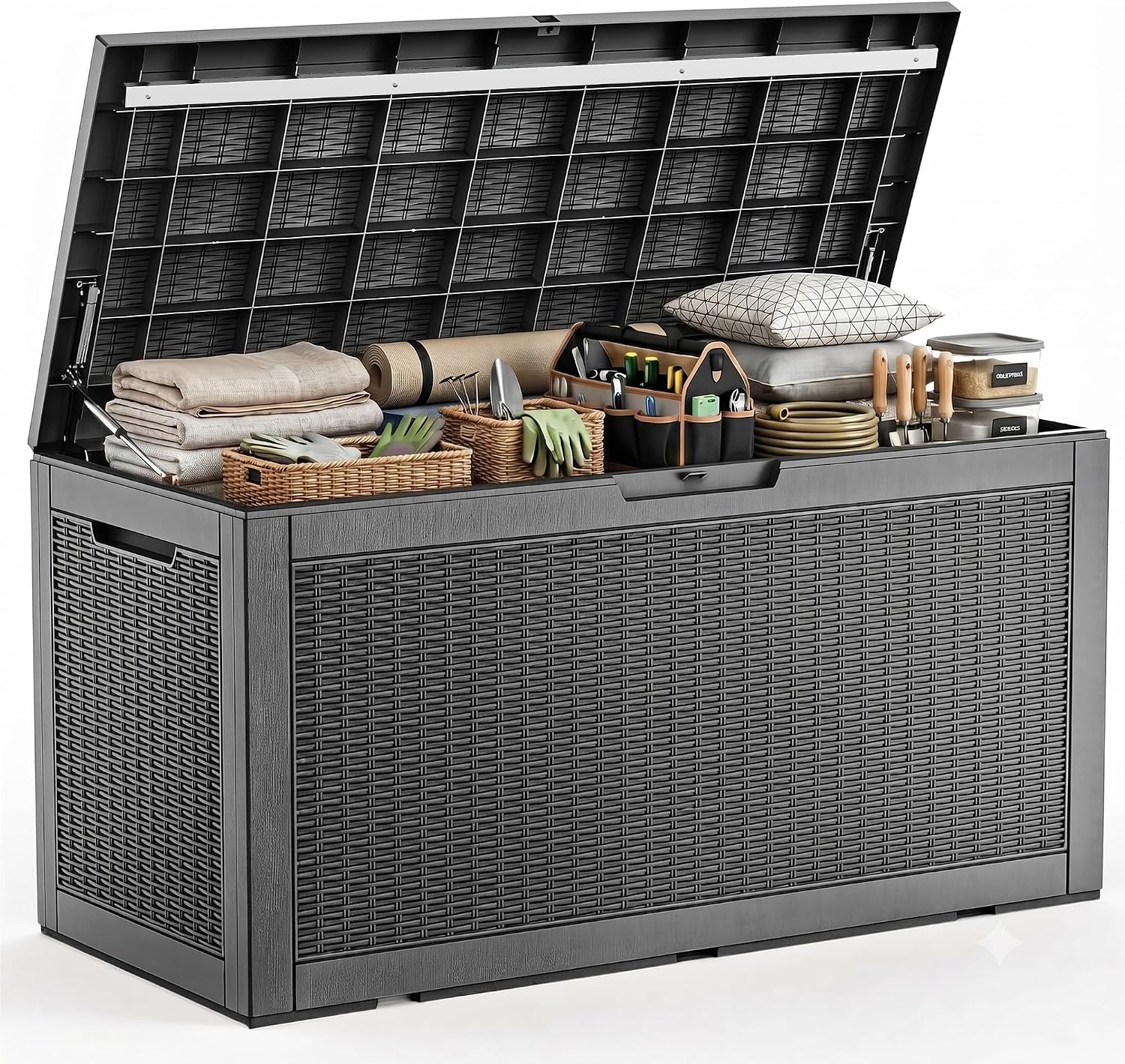 กล่องเก็บของกลางแจ้งขนาดใหญ่กั - Gardening Tools Organizer บทวิจารณ์และราคา